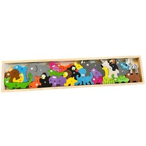 EUC - Begin Again Interlocking Animal Alphabet Puzzle - Upper & Lower Case
